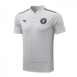 Camiseta Polo del Manchester City 2021-2022 Gris