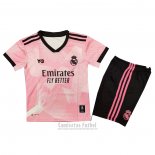 Camiseta Real Madrid Portero Nino 2021-2022 Rosa