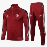 Chandal de Chaqueta del Manchester United 2020-2021 Rojo