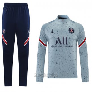 Chandal de Sudadera del Paris Saint-Germain Jordan 2021-2022 Gris