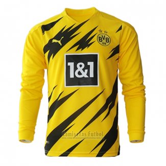 Camiseta Borussia Dortmund 1ª Manga Larga 2020-2021