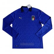 Camiseta Italia 1ª Manga Larga 2020-2021