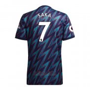 Camiseta Arsenal Jugador Saka 3ª 2021-2022