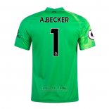 Camiseta Liverpool Portero Jugador A.Becker 2021-2022 Verde