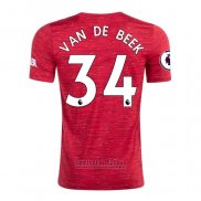 Camiseta Manchester United Jugador Van De Beek 1ª 2020-2021