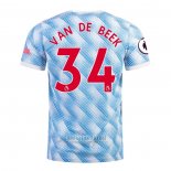 Camiseta Manchester United Jugador Van De Beek 2ª 2021-2022