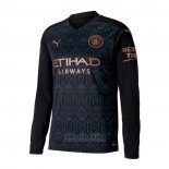 Camiseta Manchester City 2ª Manga Larga 2020-2021