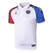 Camiseta Polo del Paris Saint-Germain Jordan 2020-2021 Blanco