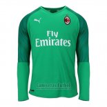 Camiseta AC Milan Portero Manga Larga 2019-2020 Verde