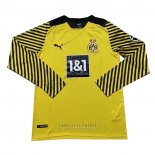 Camiseta Borussia Dortmund 1ª Manga Larga 2021-2022