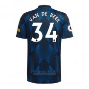 Camiseta Manchester United Jugador Van De Beek 3ª 2021-2022