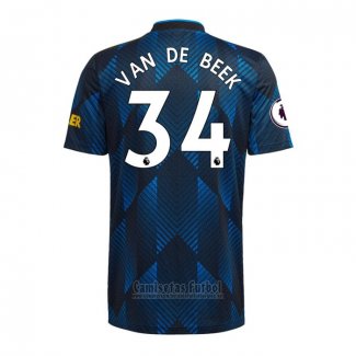 Camiseta Manchester United Jugador Van De Beek 3ª 2021-2022