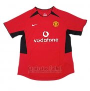 Camiseta Manchester United 1ª Retro 2002