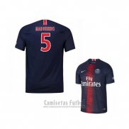 Camiseta Paris Saint-Germain Jugador Marquinhos 1ª 2018-2019