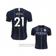 Camiseta Manchester City Jugador Silva 2ª 2018-2019