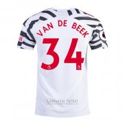 Camiseta Manchester United Jugador Van De Beek 3ª 2020-2021