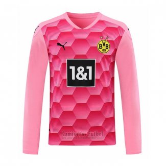 Camiseta Borussia Dortmund Portero Manga Larga 2020-2021 Rosa