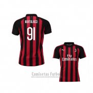 Camiseta AC Milan Jugador Bertolacci 1ª 2018-2019