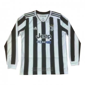 Camiseta Juventus 1ª Manga Larga 2021-2022