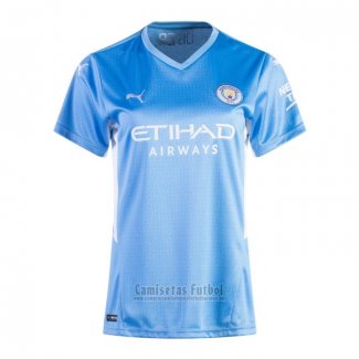 Camiseta Manchester City 1ª Mujer 2021-2022
