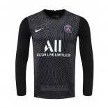 Camiseta Paris Saint-Germain Portero Manga Larga 2020-2021 Negro