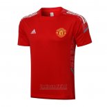 Camiseta de Entrenamiento Manchester United 2021-2022 Rojo