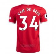 Camiseta Manchester United Jugador Van De Beek 1ª 2021-2022