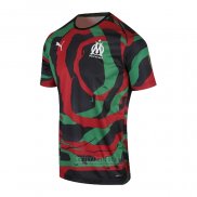 Camiseta Olympique Marsella OM Africa 2021 Negro Verde Rojo Tailandia