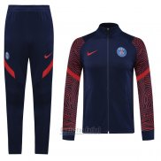 Chandal de Chaqueta del Paris Saint-Germain 2020-2021 Azul y Rojo