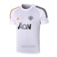 Camiseta de Entrenamiento Manchester United 2020-2021 Blanco