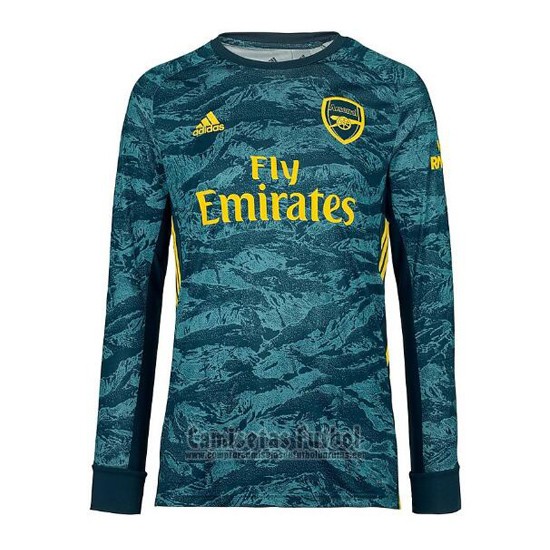 Camiseta Arsenal Portero Manga Larga 2019-2020 Verde barata